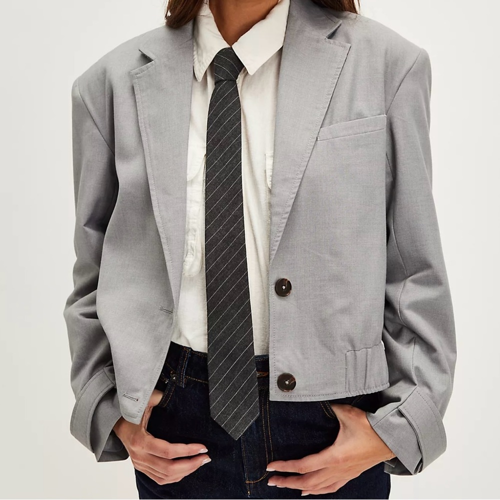 Free People Agnes Solid Jacket NWT